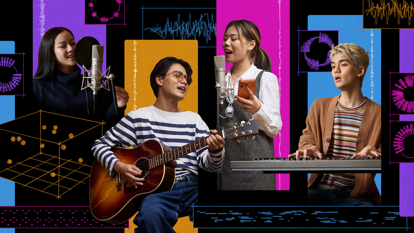 A colourful collage featuring MONICA, Narakorn “Pause” Itsarawarangkul, Itsaree “Pancake” Itsarawarangkul, and TIGGER.