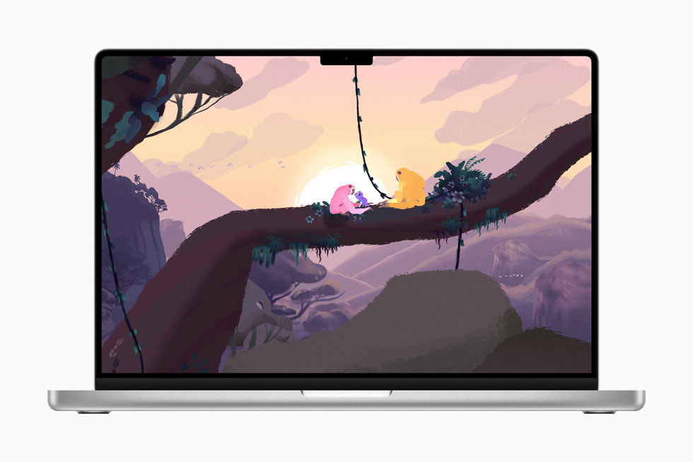 Gibbon: Beyond the Trees exécuté sur un MacBook Pro.